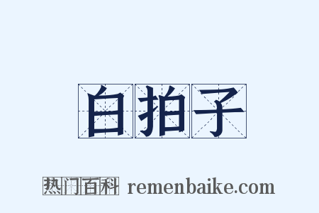 白拍子是什么意思的图片